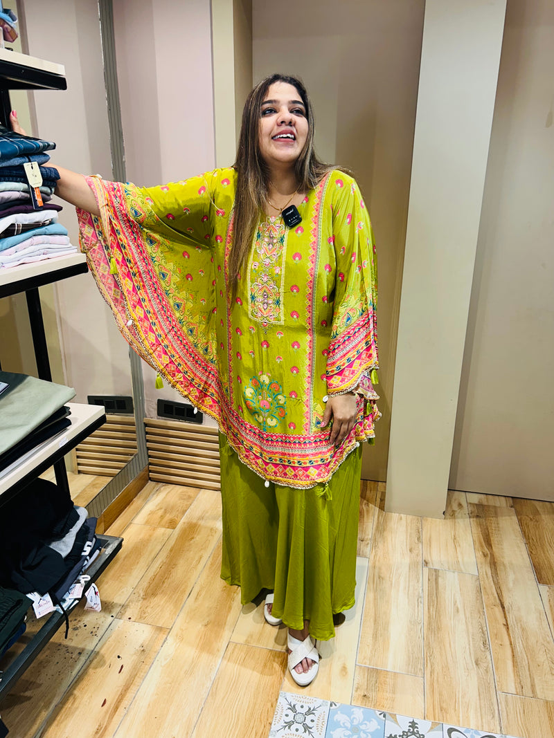Beautiful party wear kaftan set