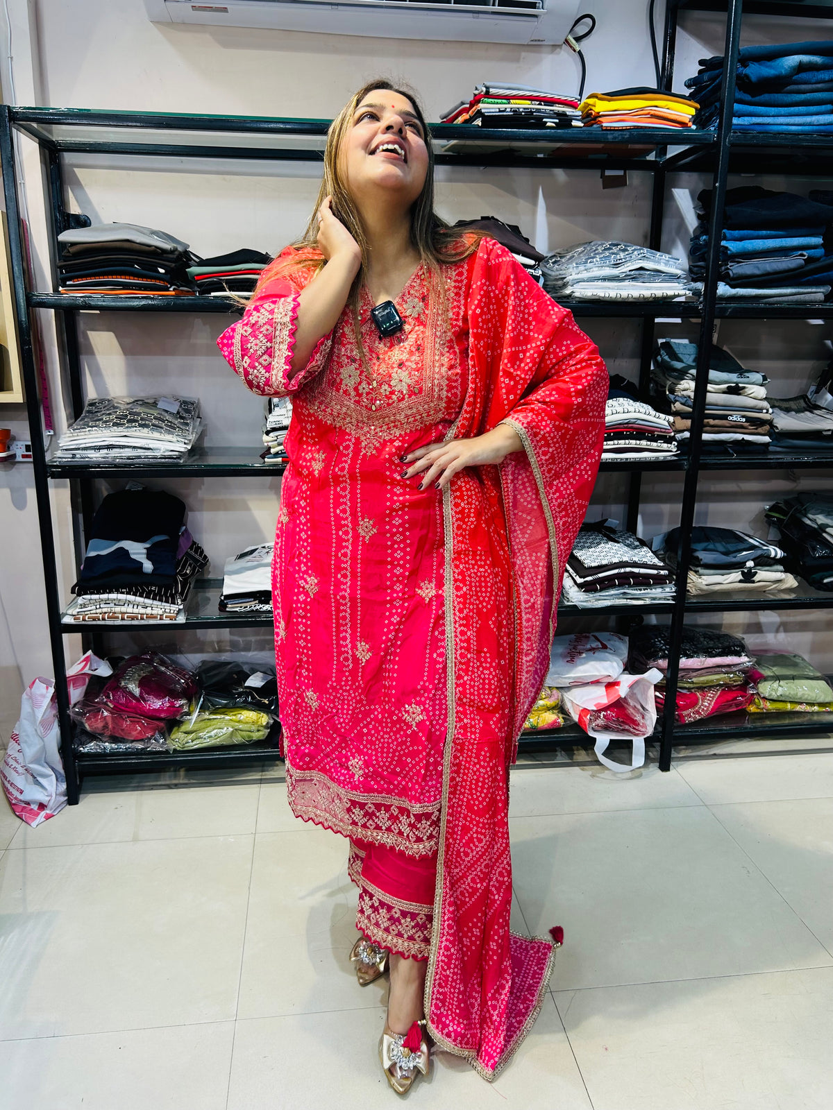 Party wear baandhani suit