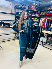 “BRINDA” three piece stitched suit set