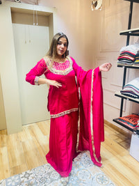 Party wear suit of Mirror work