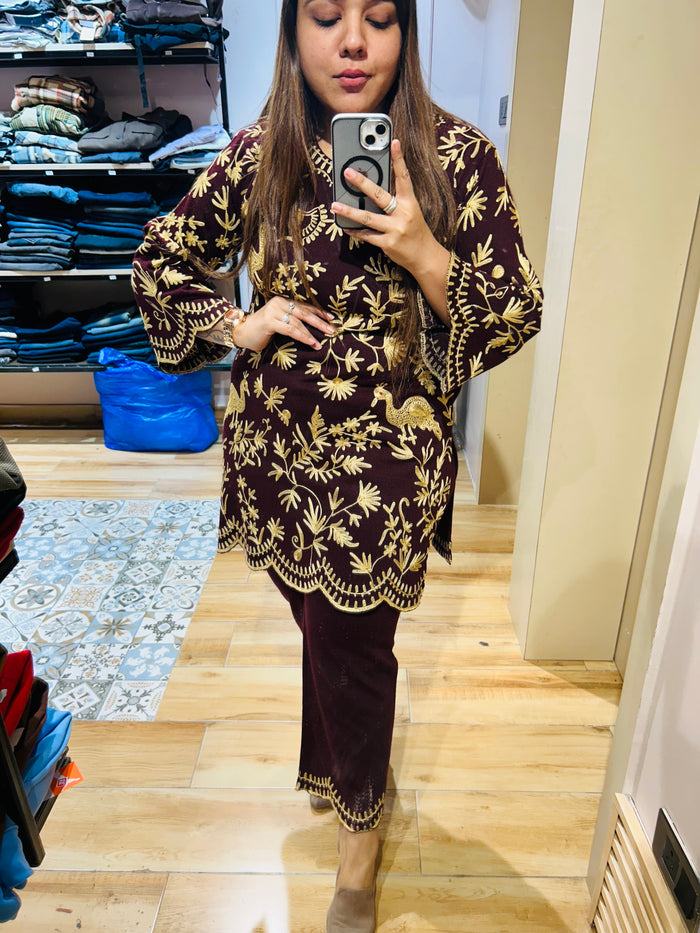 Handwork woollen coord
