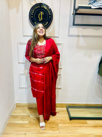 Beautiful party wears suit