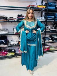 Party wear suit of Mirror work