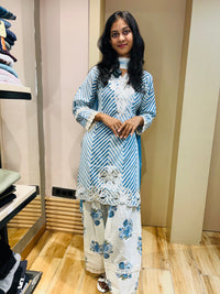 Cotton cut work suit