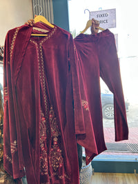 BEAUTIFUL THREE PIECE VELVET SUIT