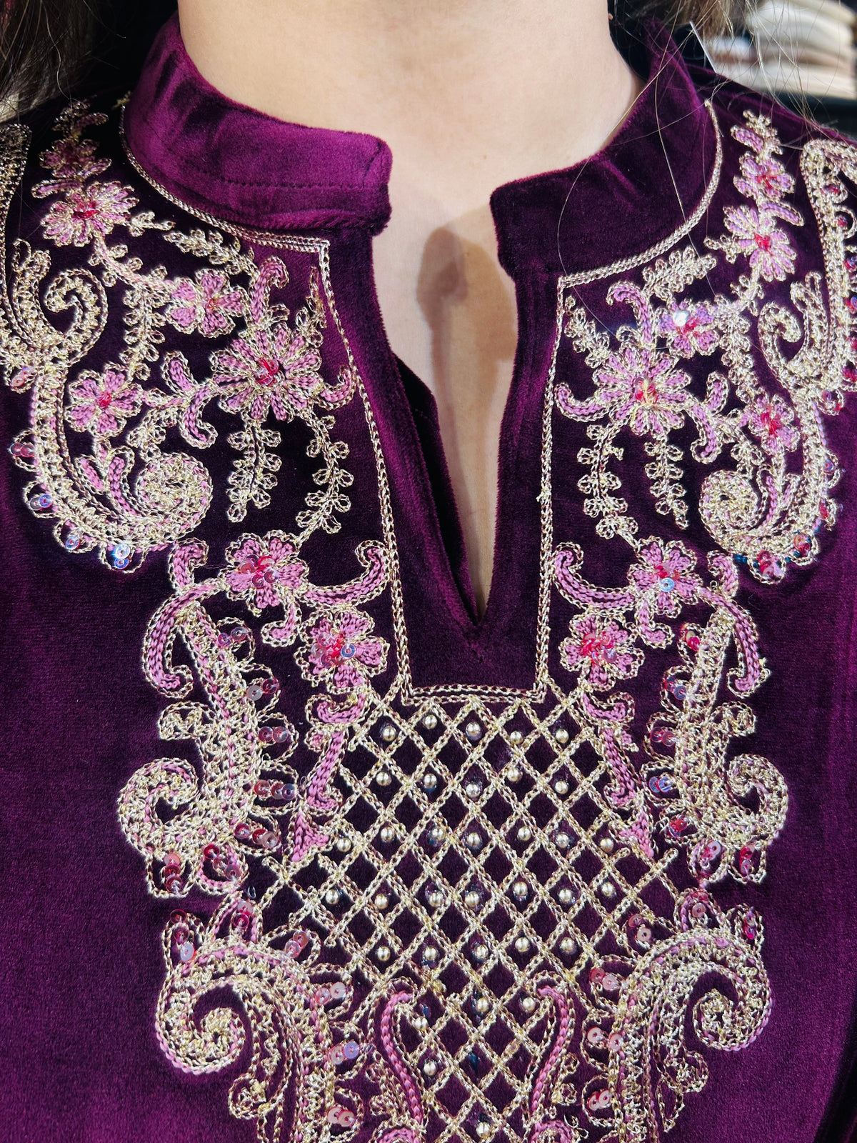 “BRINDA” three piece stitched suit set