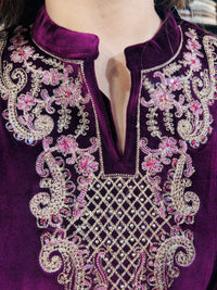 “BRINDA” three piece stitched suit set