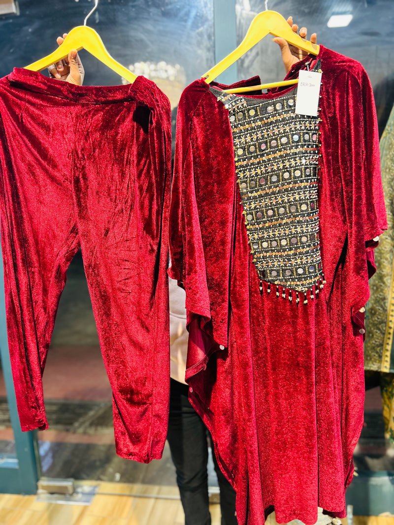 Kaftan in velvet
