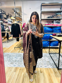 Heavy party wear velvet suit