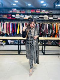 “BRINDA” three piece stitched suit set