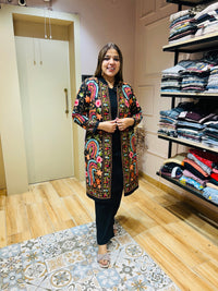 “DIYANA” - THREE PIECE WOOLEN SHRUG SET