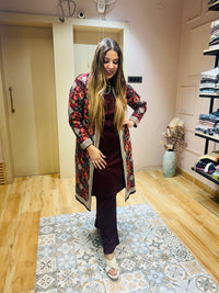 “HEERA” - EMBOIDERED THREE PIECE SHRUG SET