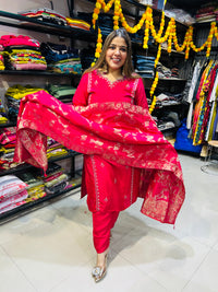 Party wear silk suit