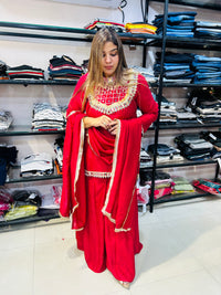 Party wear suit of Mirror work