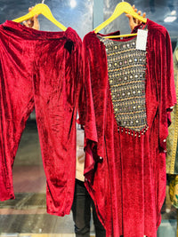 Kaftan in velvet