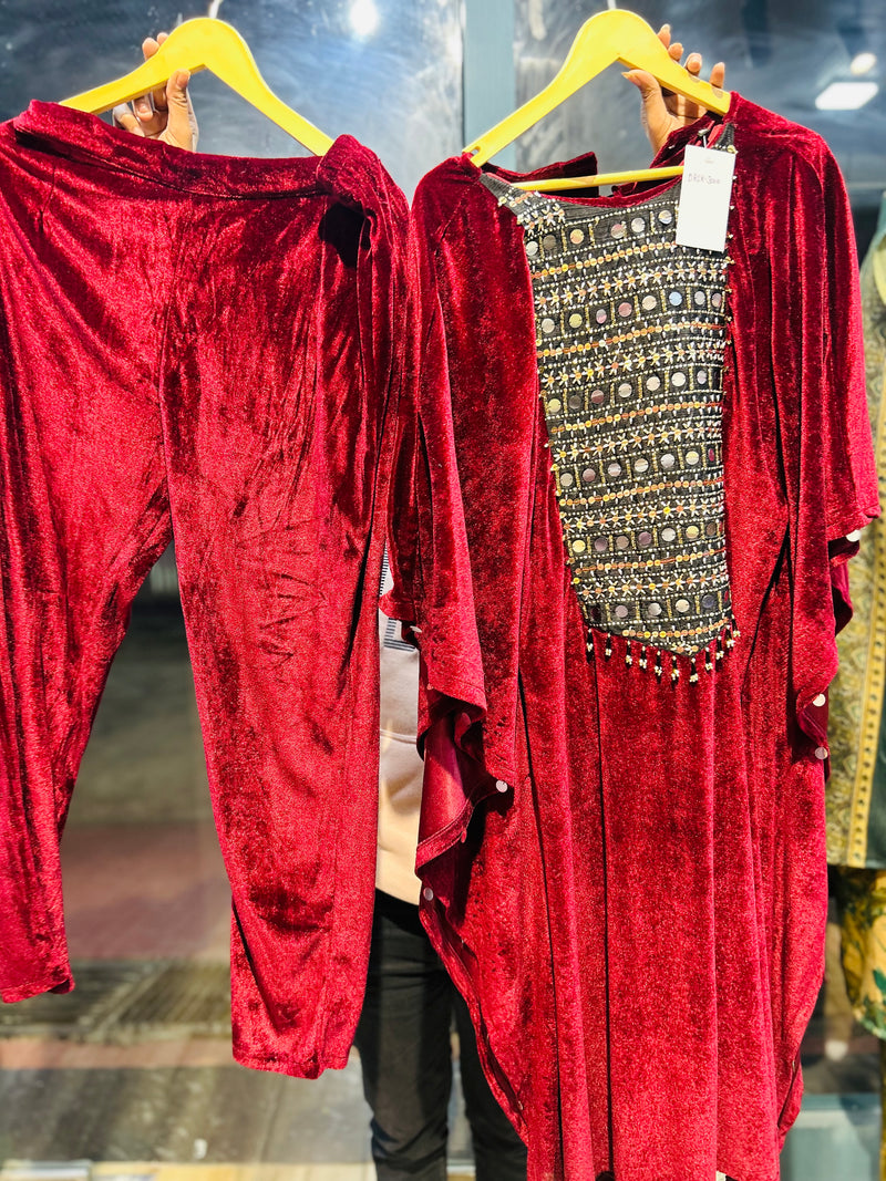 Kaftan in velvet