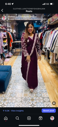 Party wear drape saree look