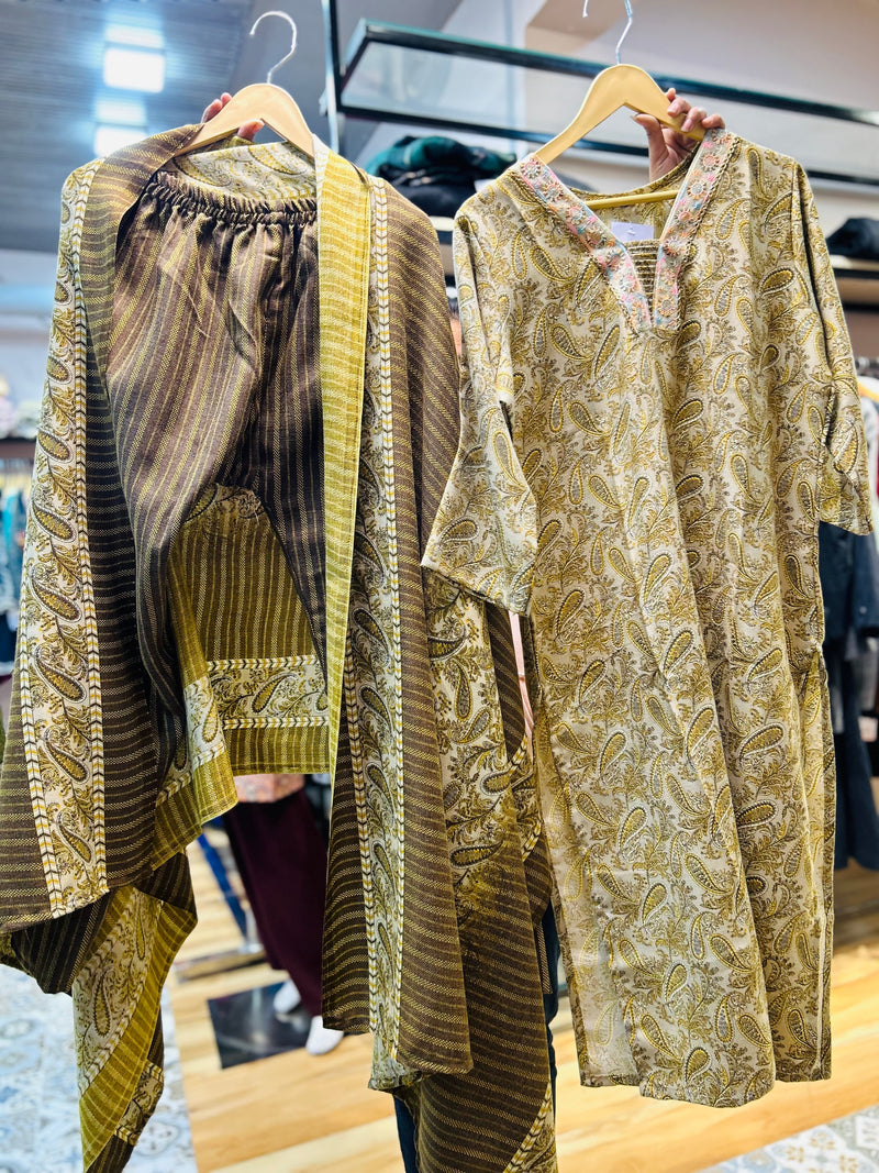 “NUHARA”- THREE PIECE WOOLLEN SUIT