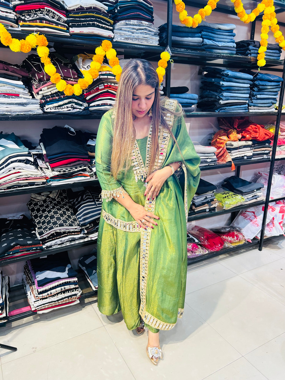 “HEENA”- BEAUTIFUL PARTY WEAR THREE PIECE SUIT