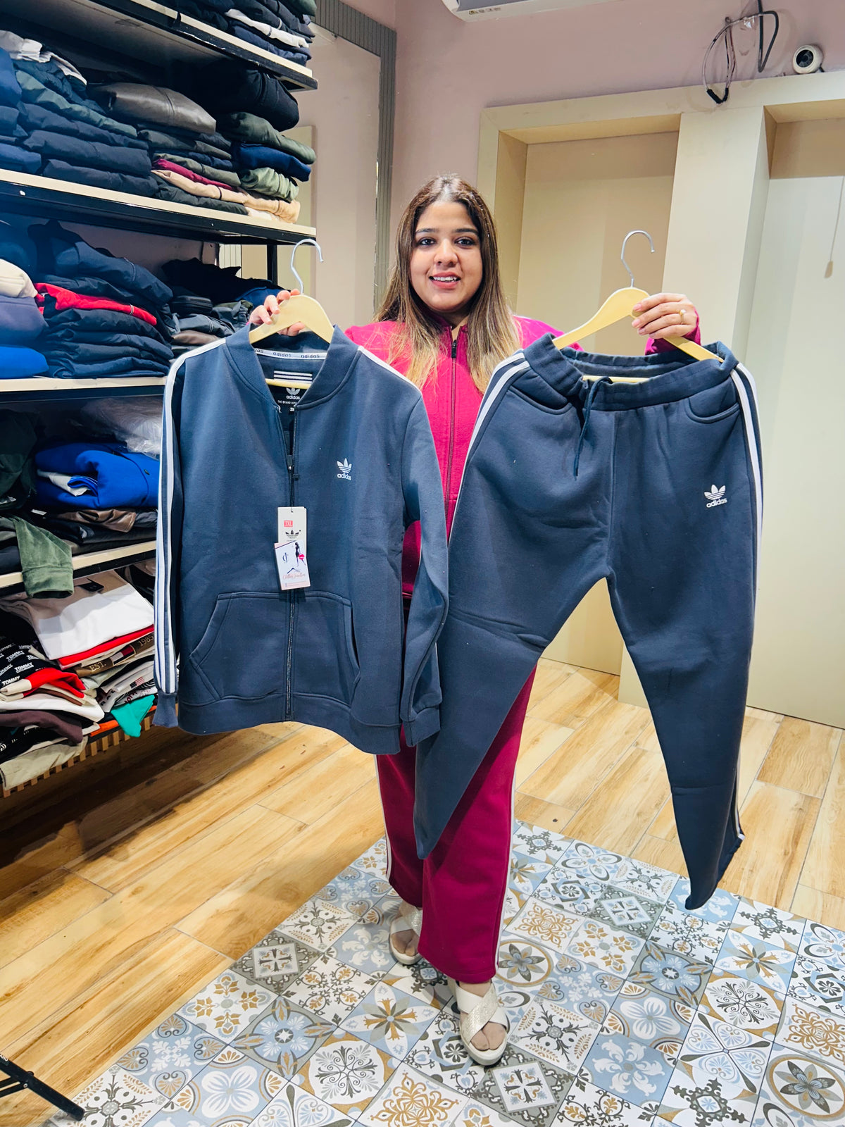 WOOLLEN PLUS SIZE ADIDAS TRACKSUITS