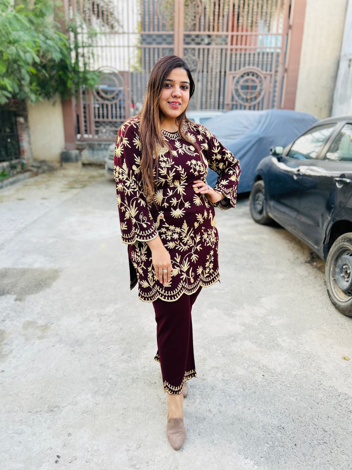 Handwork woollen coord