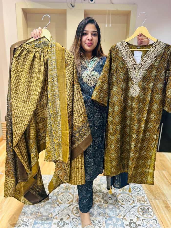 “FATIMAH”- THREE PIECE WOOLEN SUIT