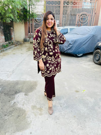 Handwork woollen coord