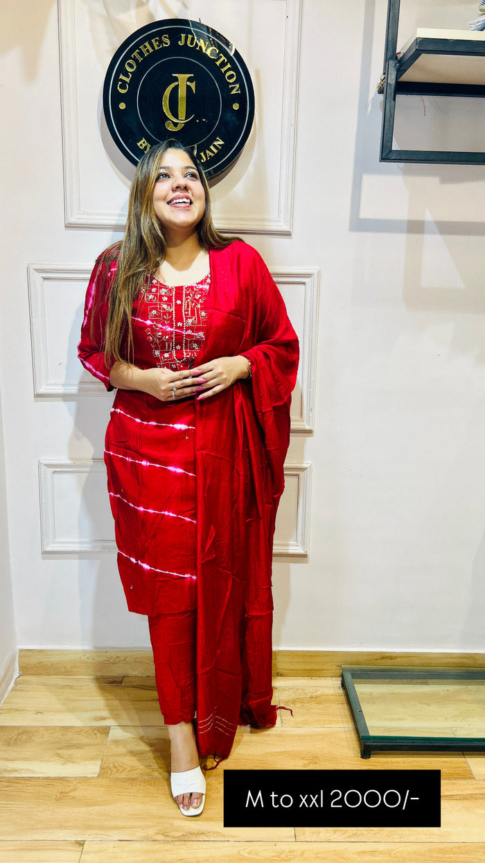 Beautiful party wears suit
