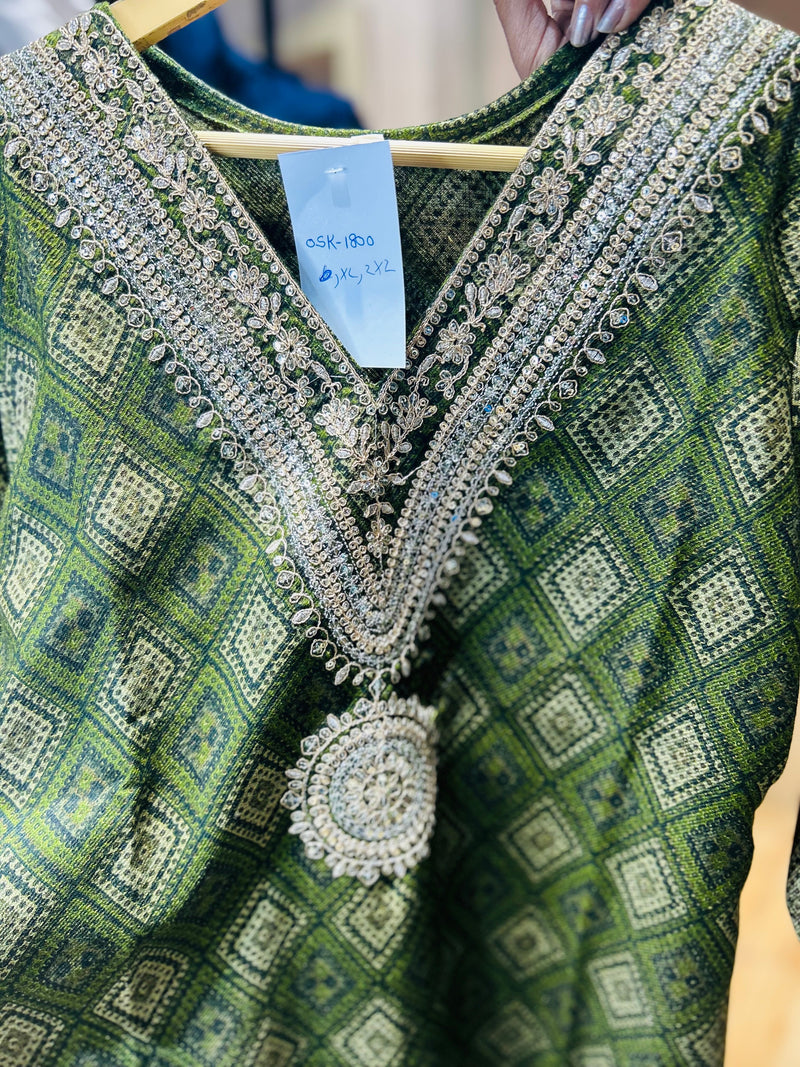 “SUHANA” - THREE PIECE STITCHED WOOLEN SUIT