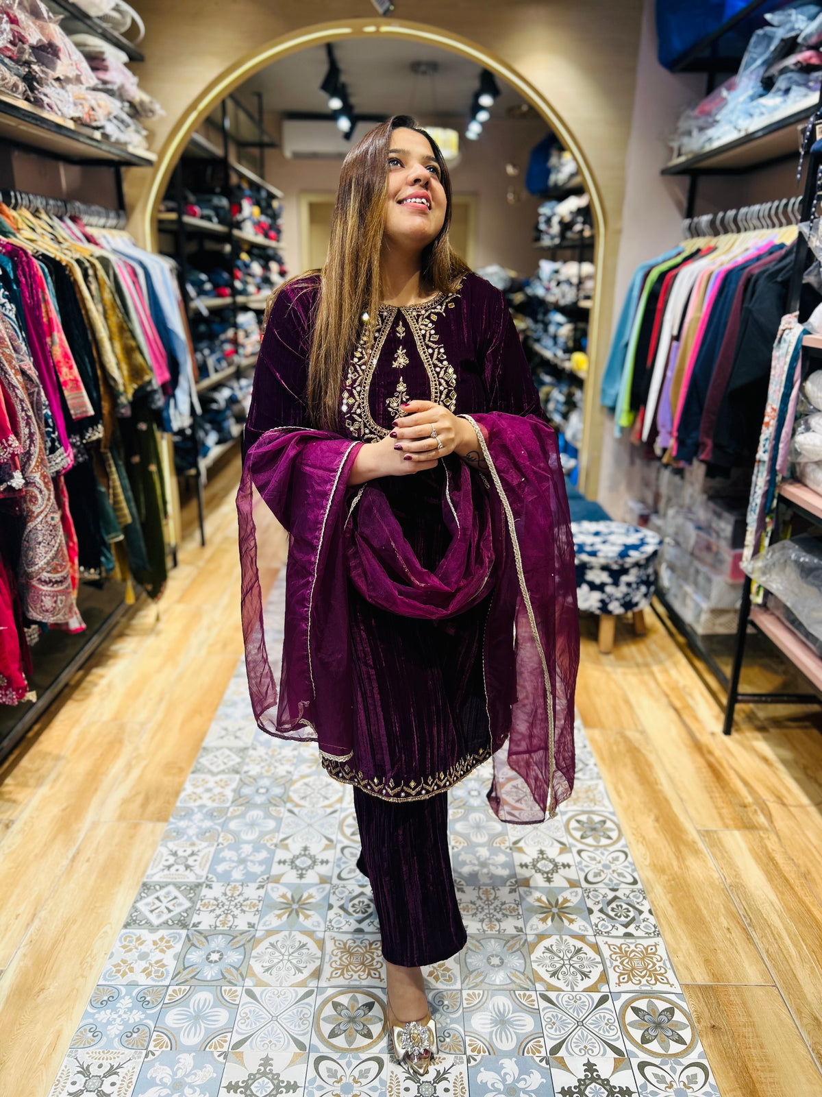 Beautiful velvet suit