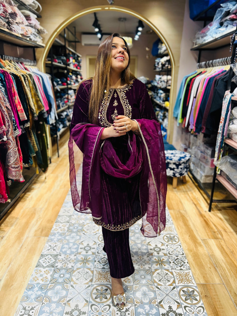 Beautiful velvet suit
