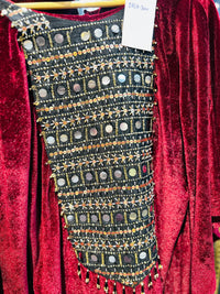 Kaftan in velvet