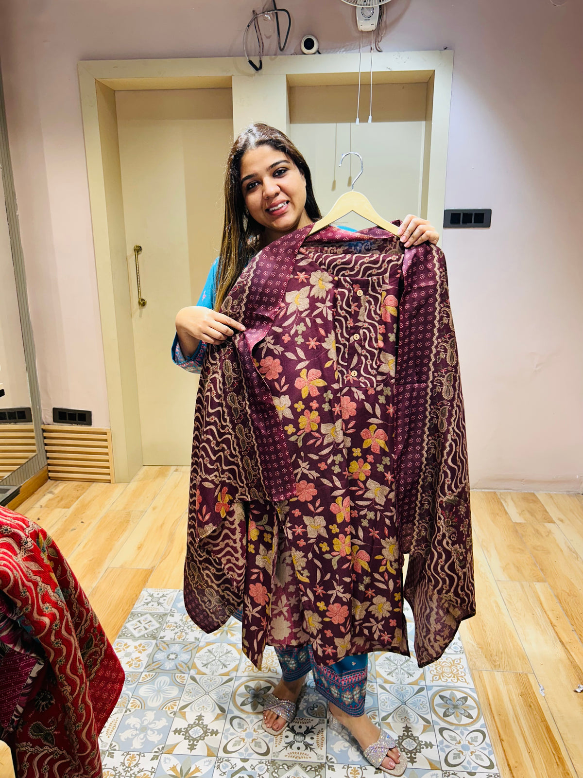 Yamya- three piece Paschmina suits