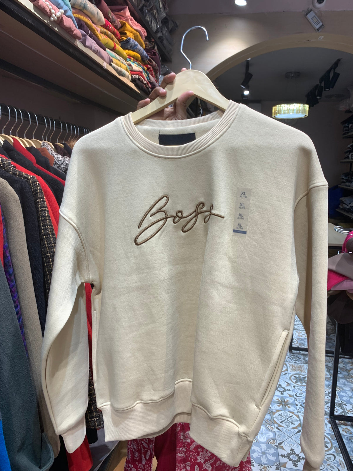 WOOLEN BOSS SWEATSHIRT