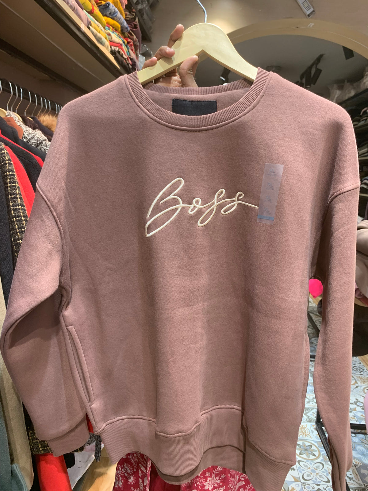 WOOLEN BOSS SWEATSHIRT