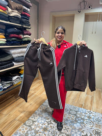 WOOLEN ADIDAS TRACKSUIT WITH HOODIE