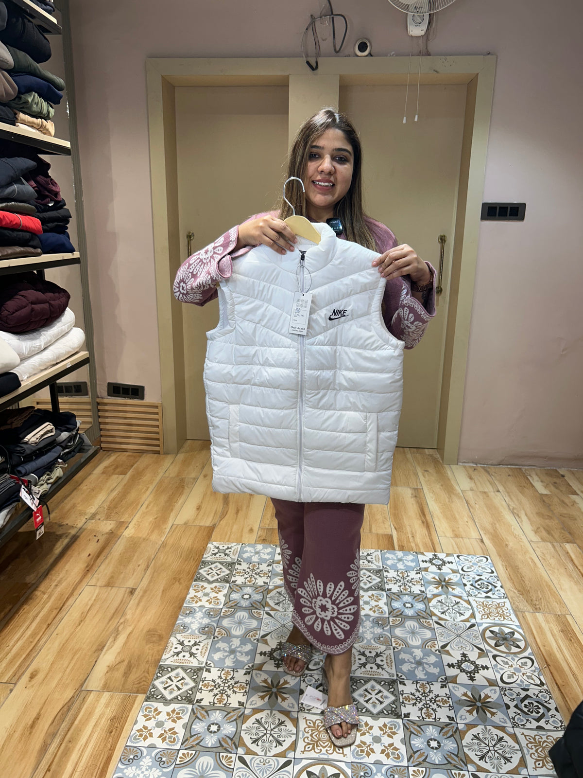 UNISEX HALF PUFFER JACKET